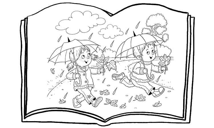 Nature books Coloring pages