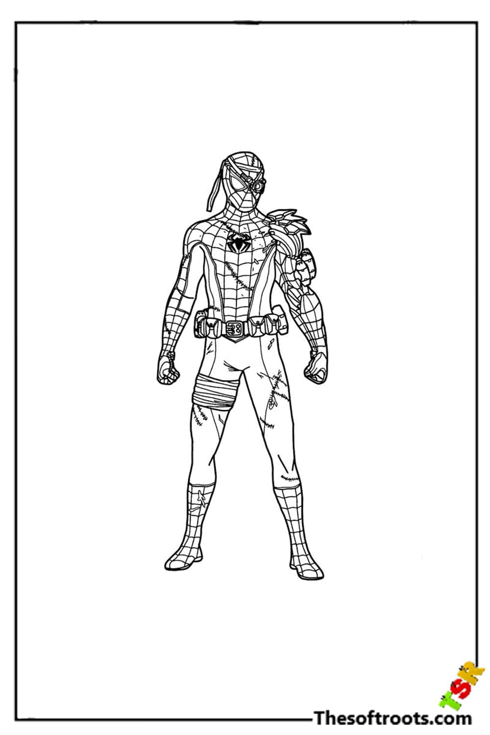 Robot Spiderman coloring pages