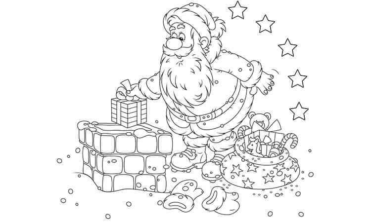 Santa Coloring Pages | Kids Coloring Pages