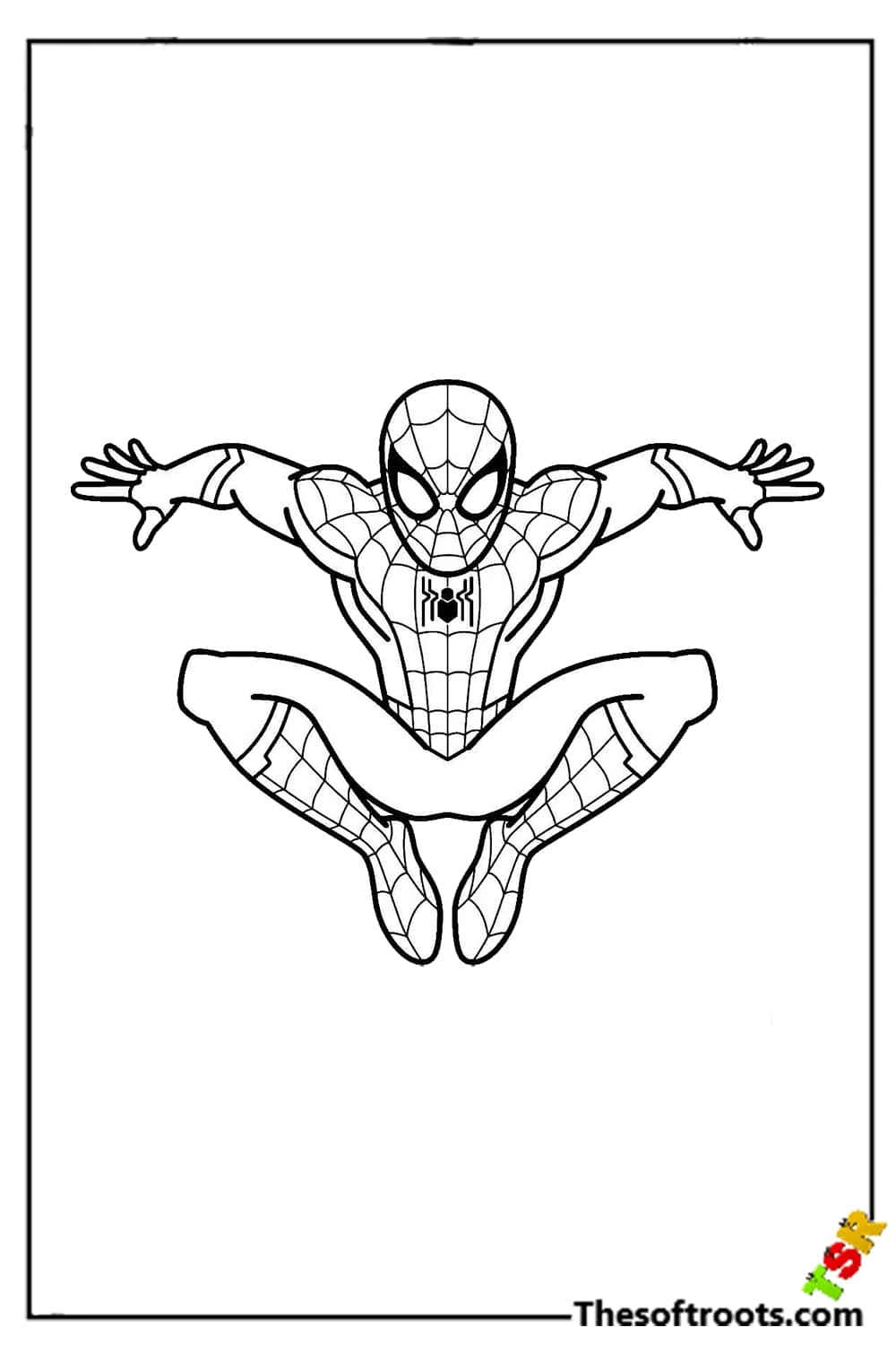 Spidey's attack coloring pages