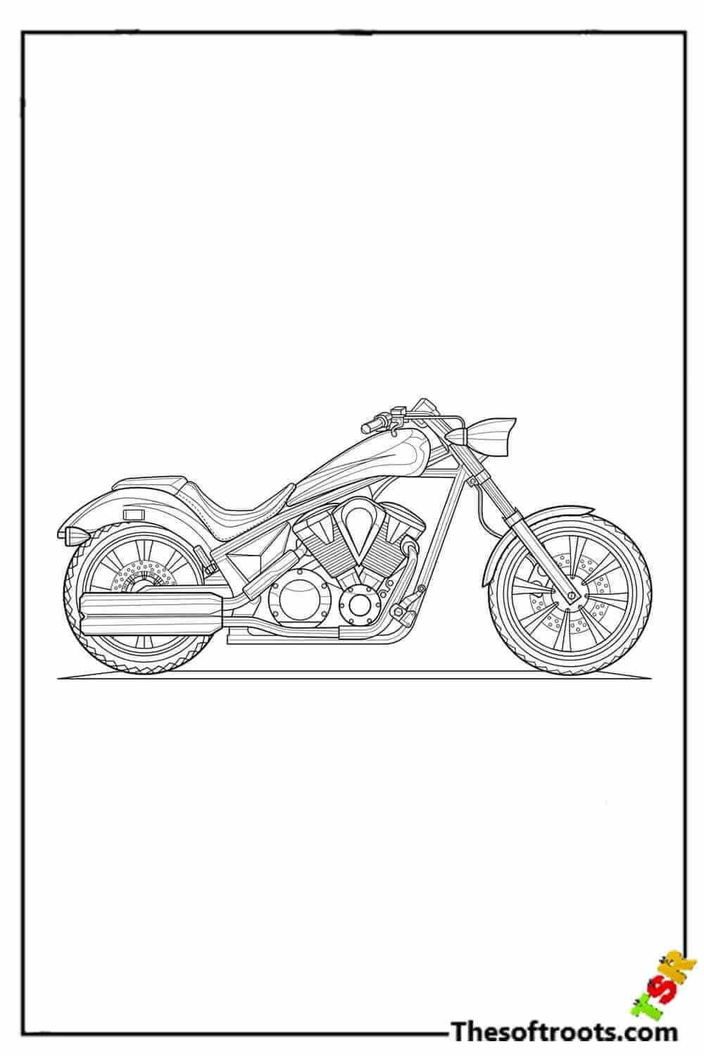Adult Bike Coloring pages