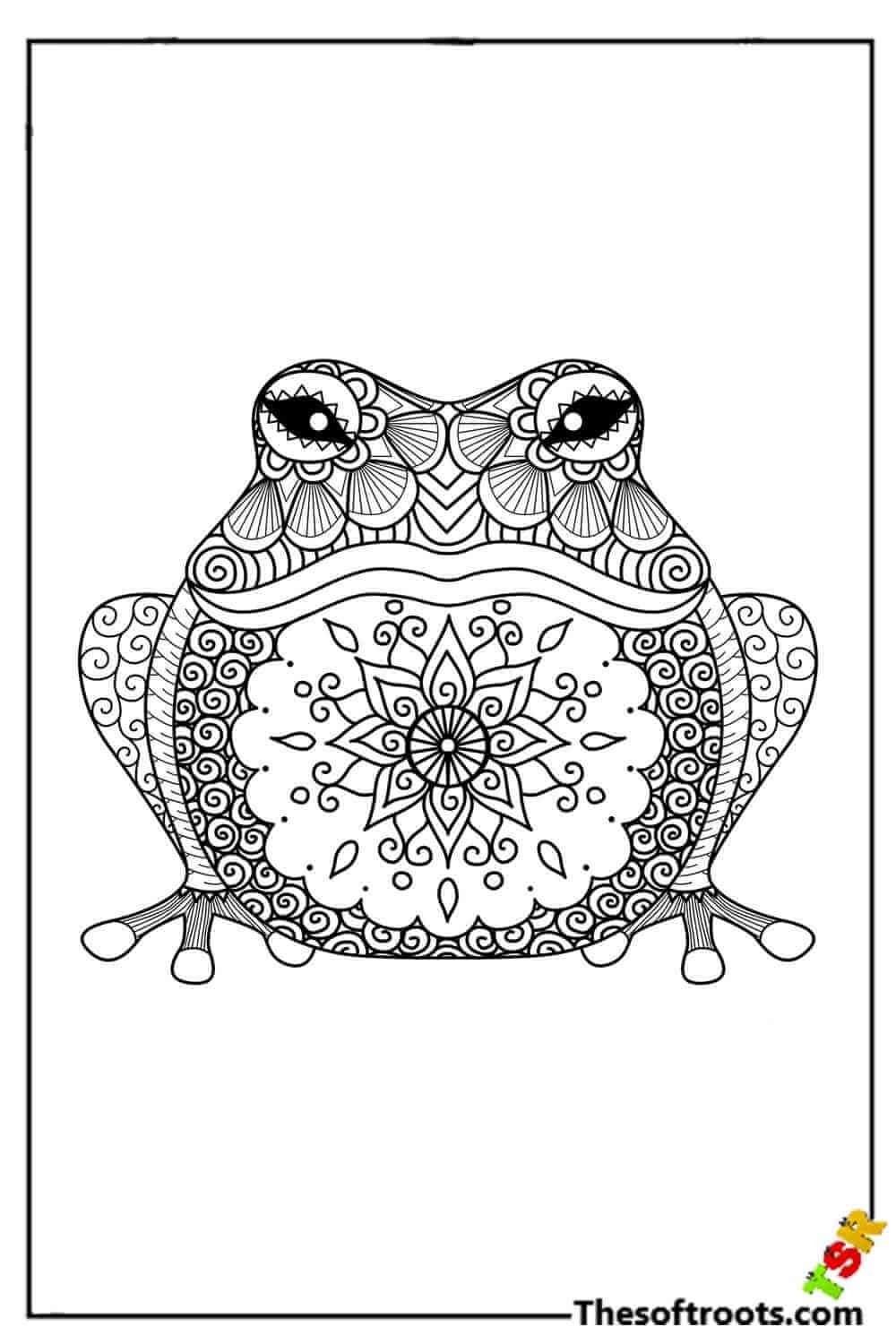 Adult Frog coloring pages