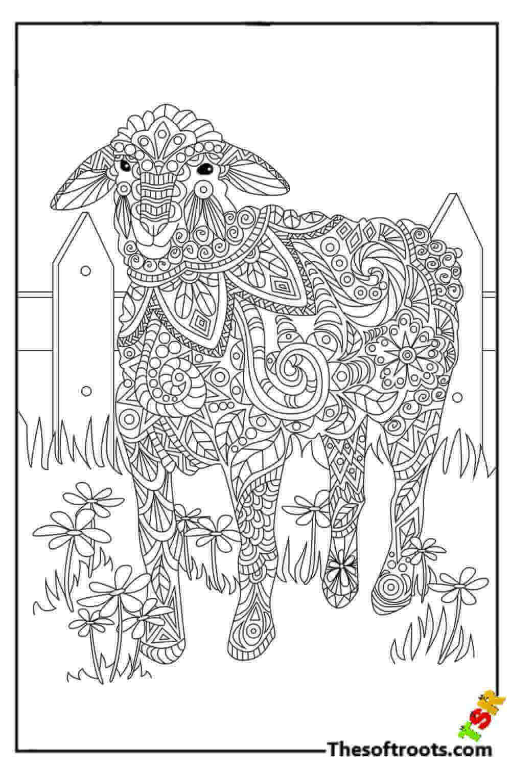 Adult Goat coloring pages