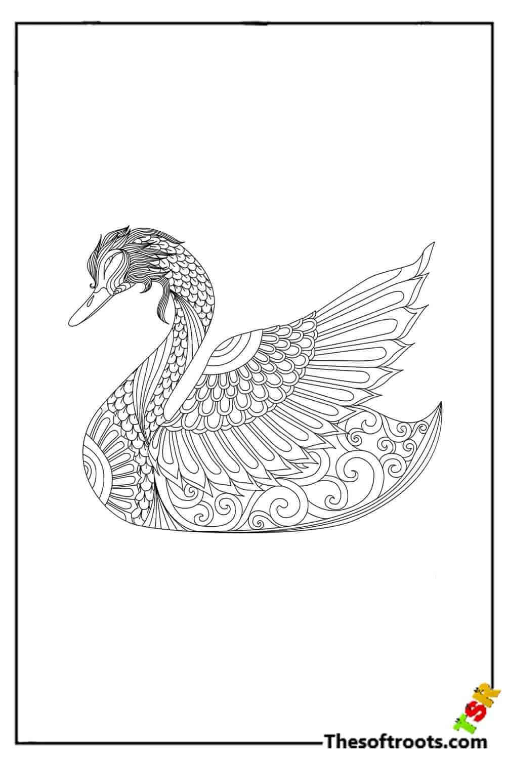 Adult Goose Coloring pages