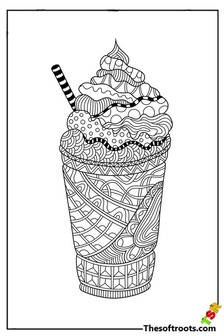 Adult Ice Cream Coloring pages