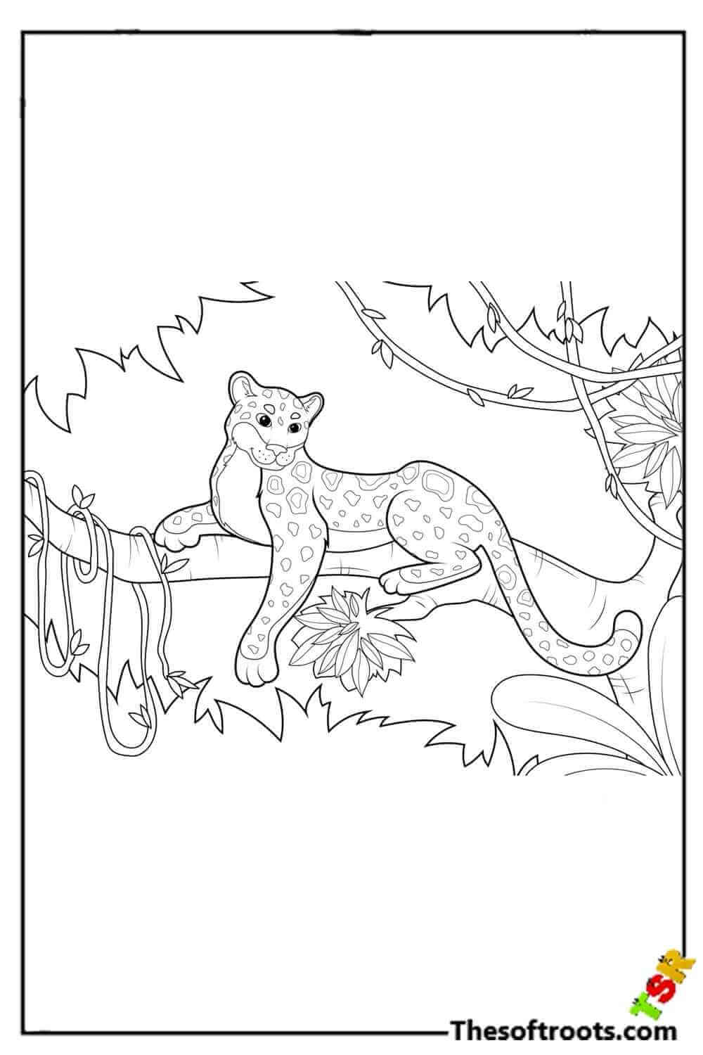 Adult Jaguar coloring pages