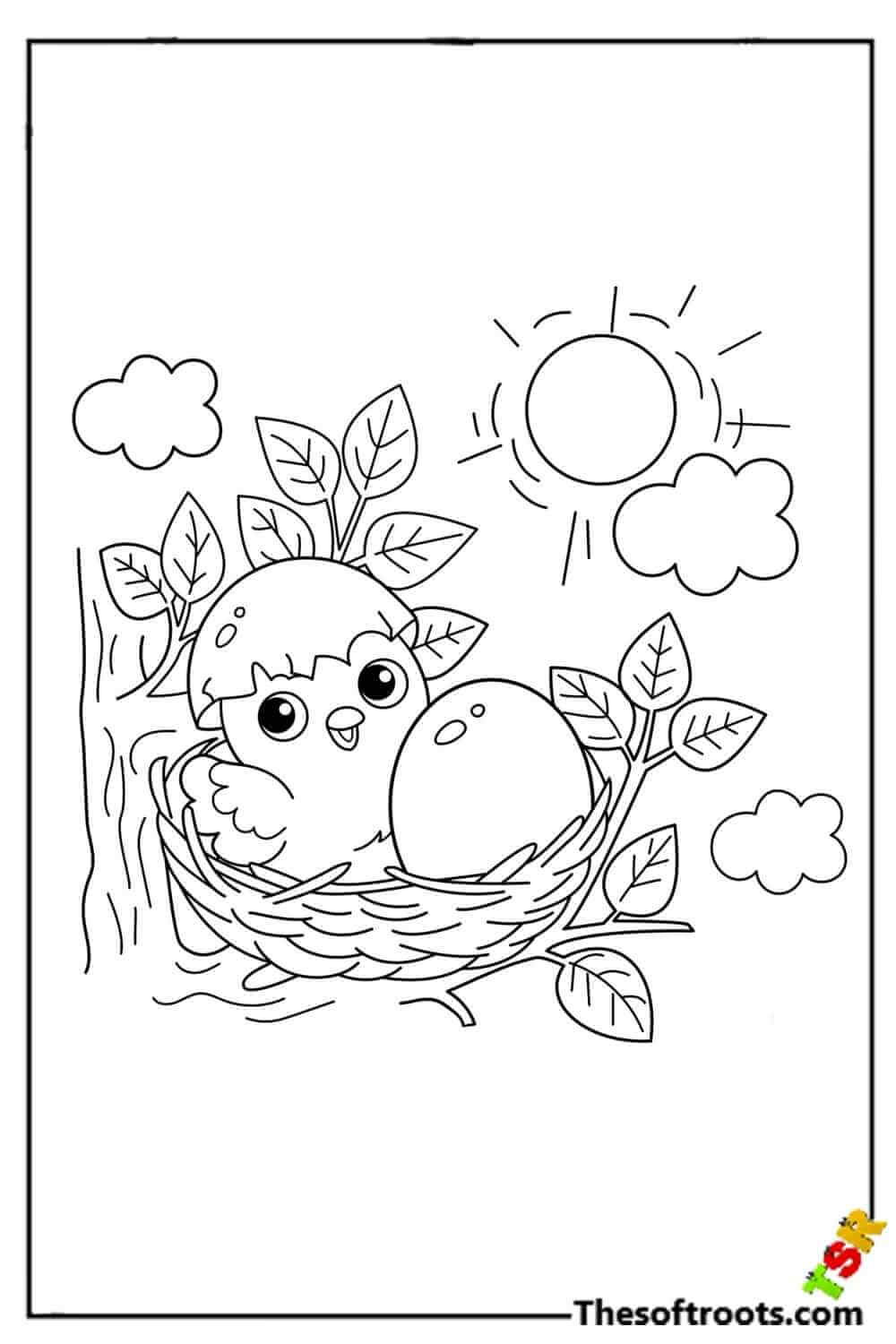 Nest Coloring pages