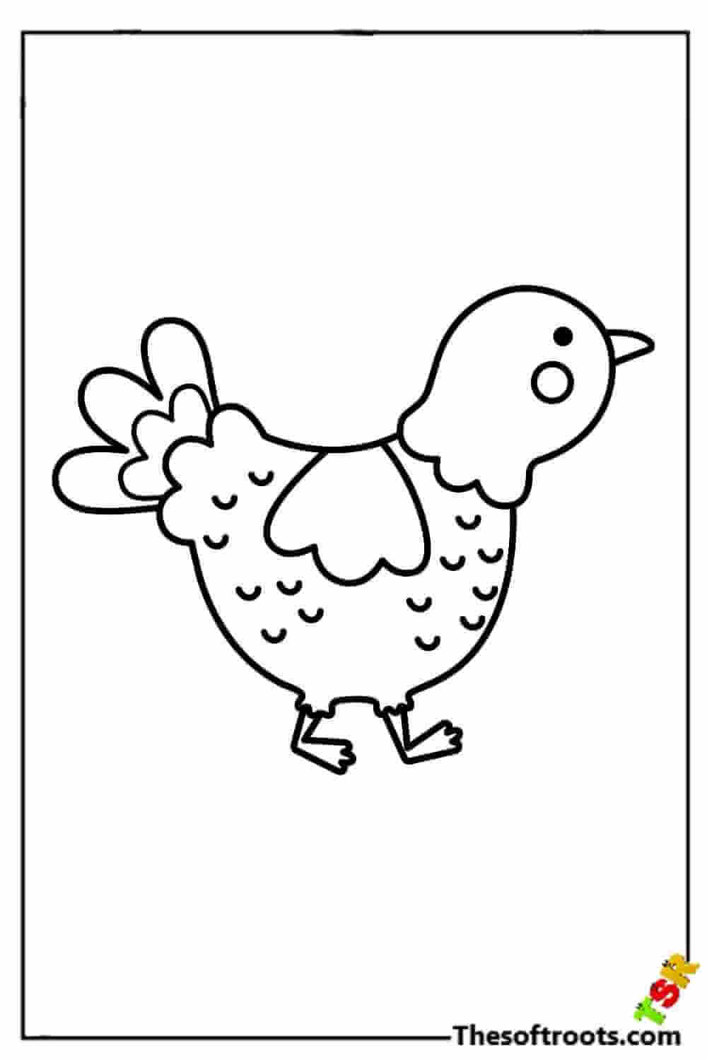 Cute baby turkey coloring pages
