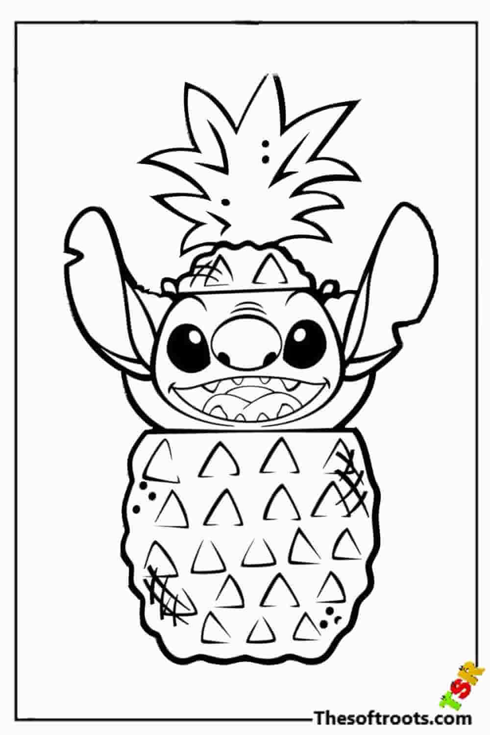 Hawaiian Stitch coloring pages