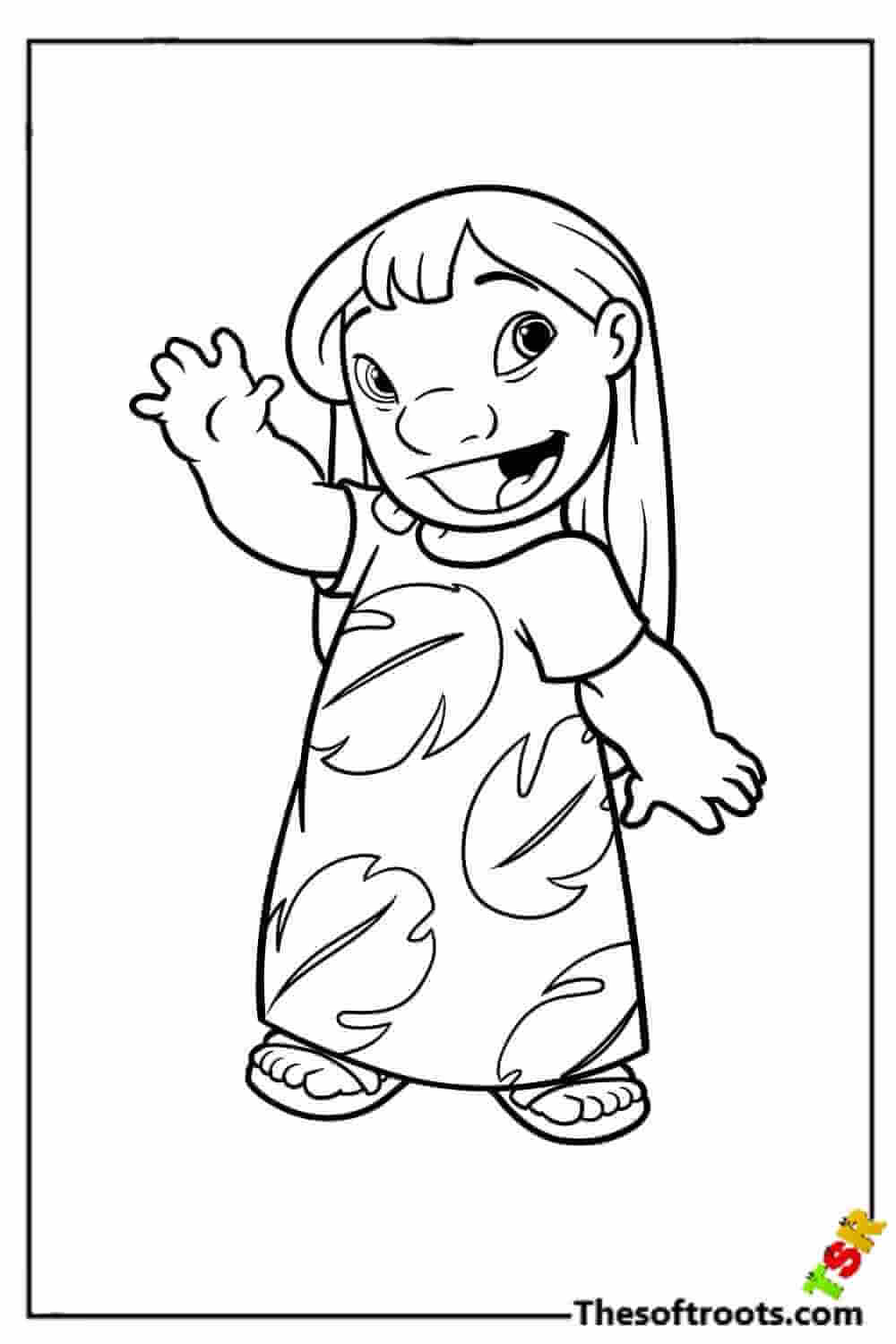 Hidden Lilo coloring pages