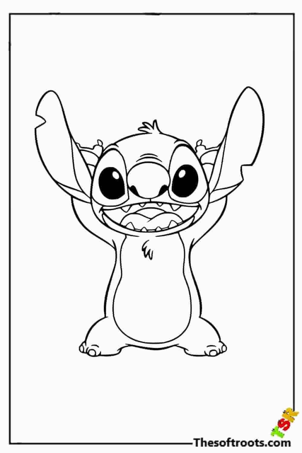 Printable Stitch coloring pages