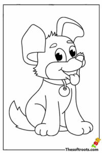 Puppy Coloring Pages | Kids Coloring Pages - The Soft Roots