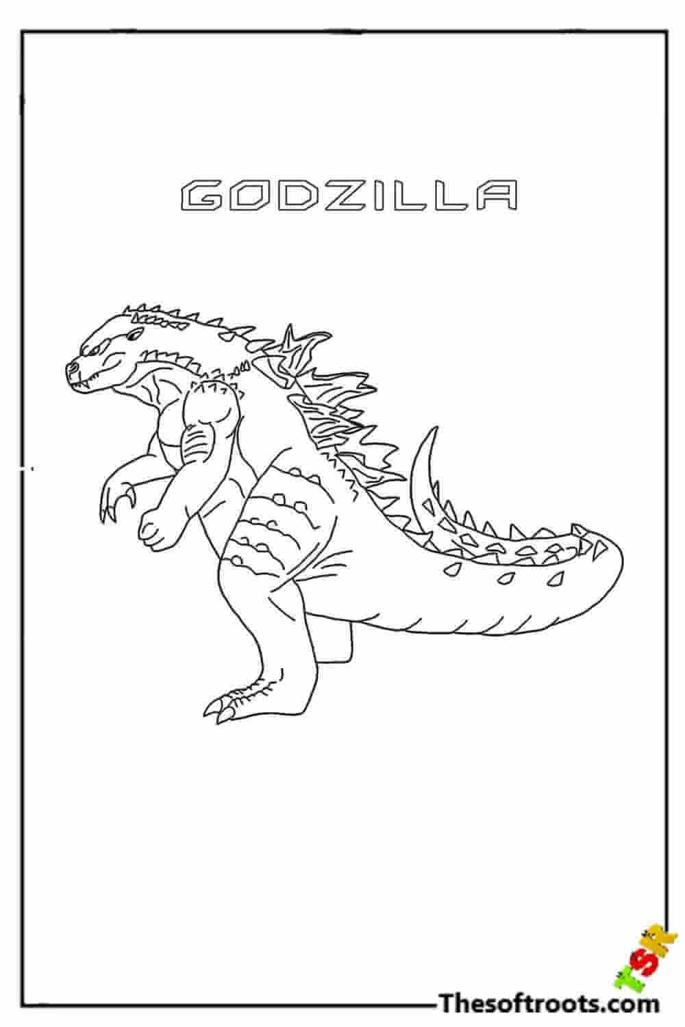 Big Godzilla coloring pages
