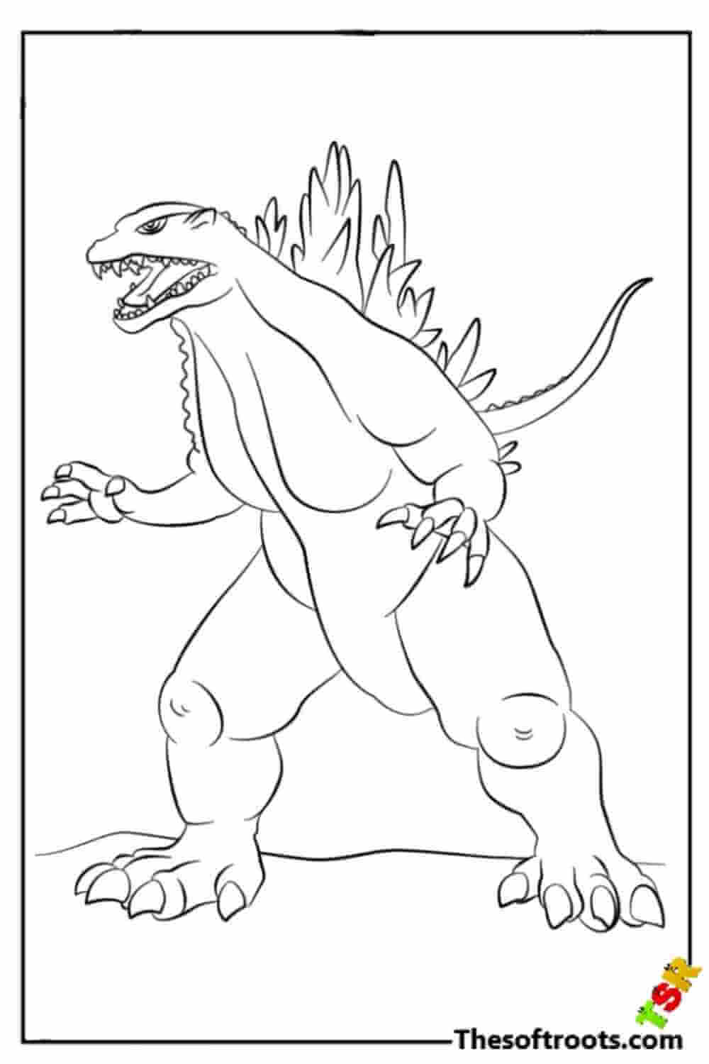 Free Godzilla coloring pages