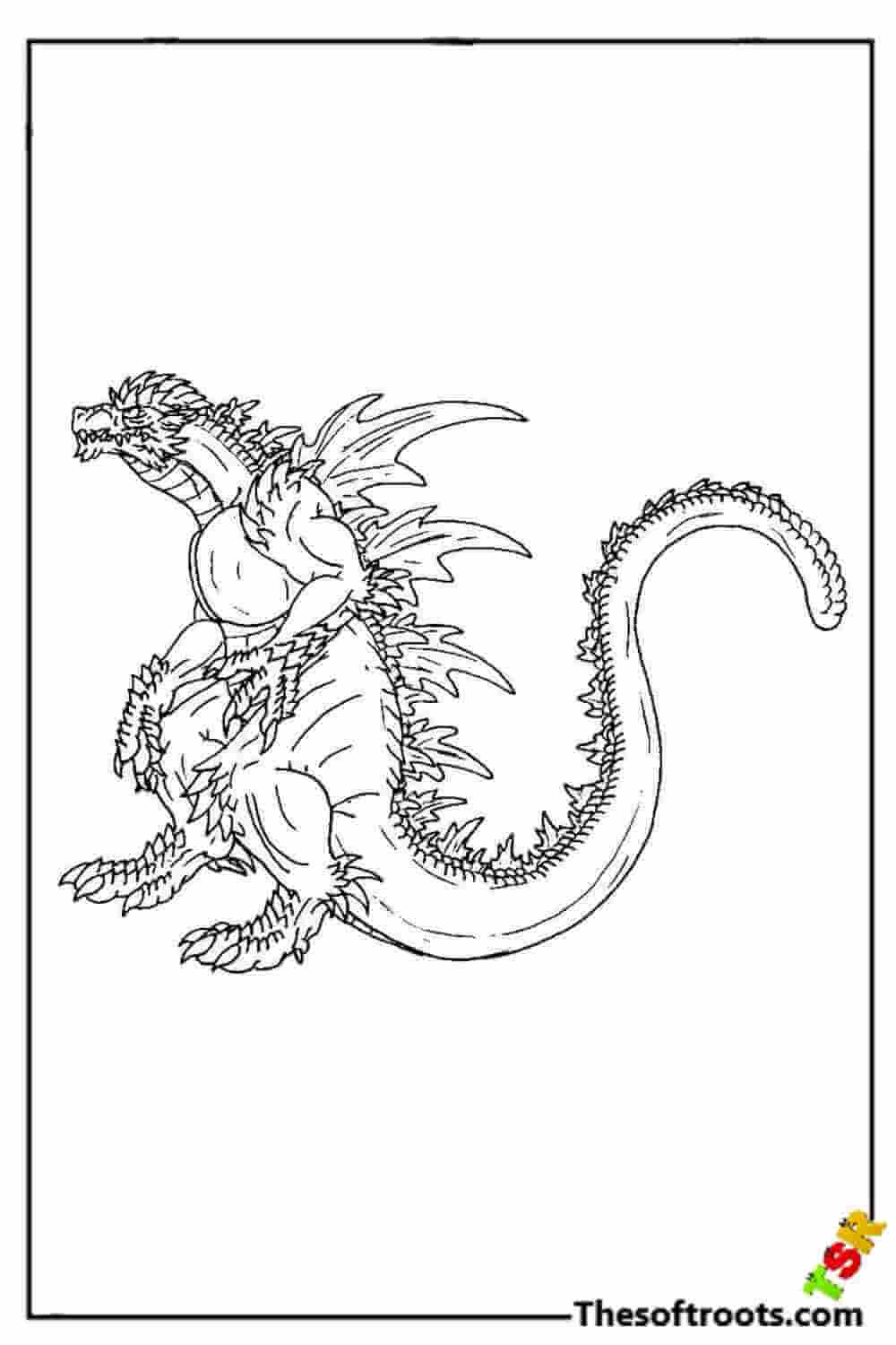 Free Printable Godzilla coloring pages