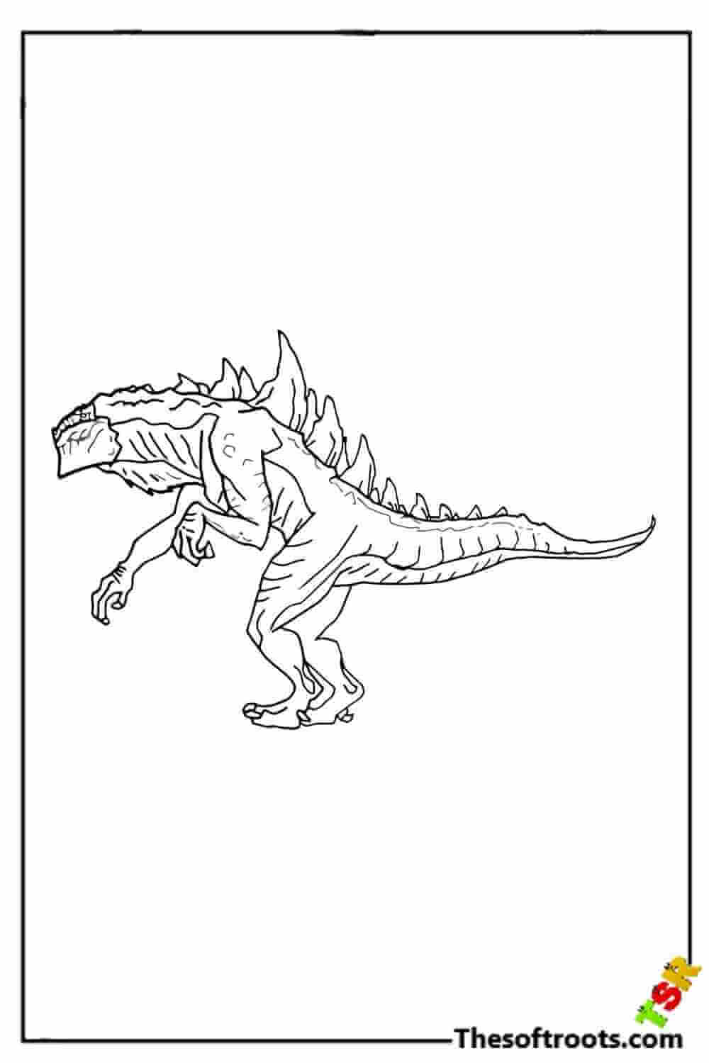 Giant Godzilla coloring pages