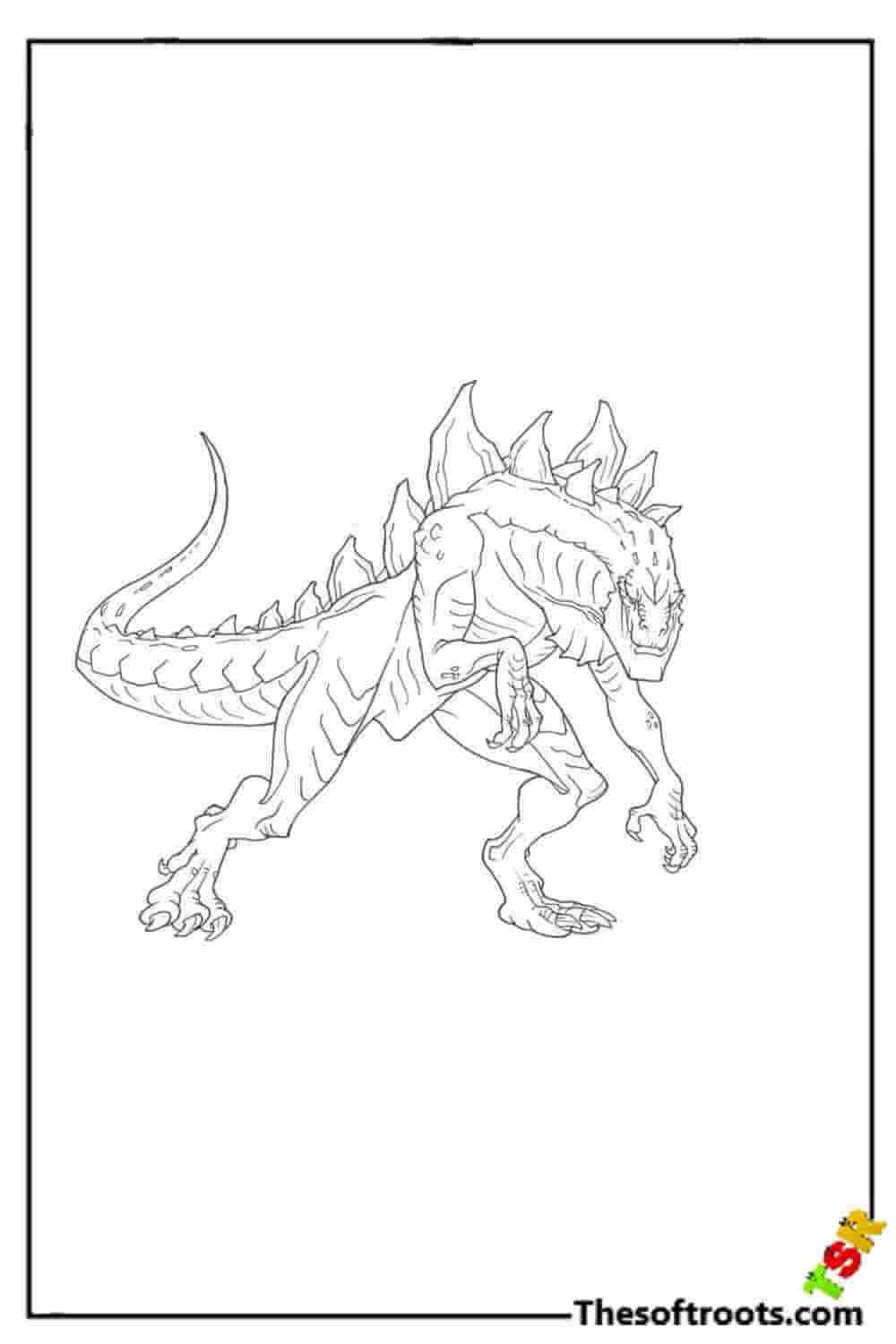 Godzilla Monster coloring pages