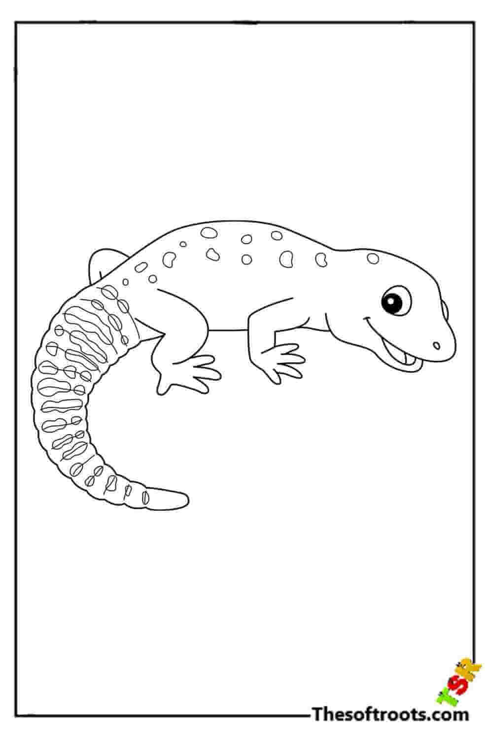 Laughing lizard coloring pages