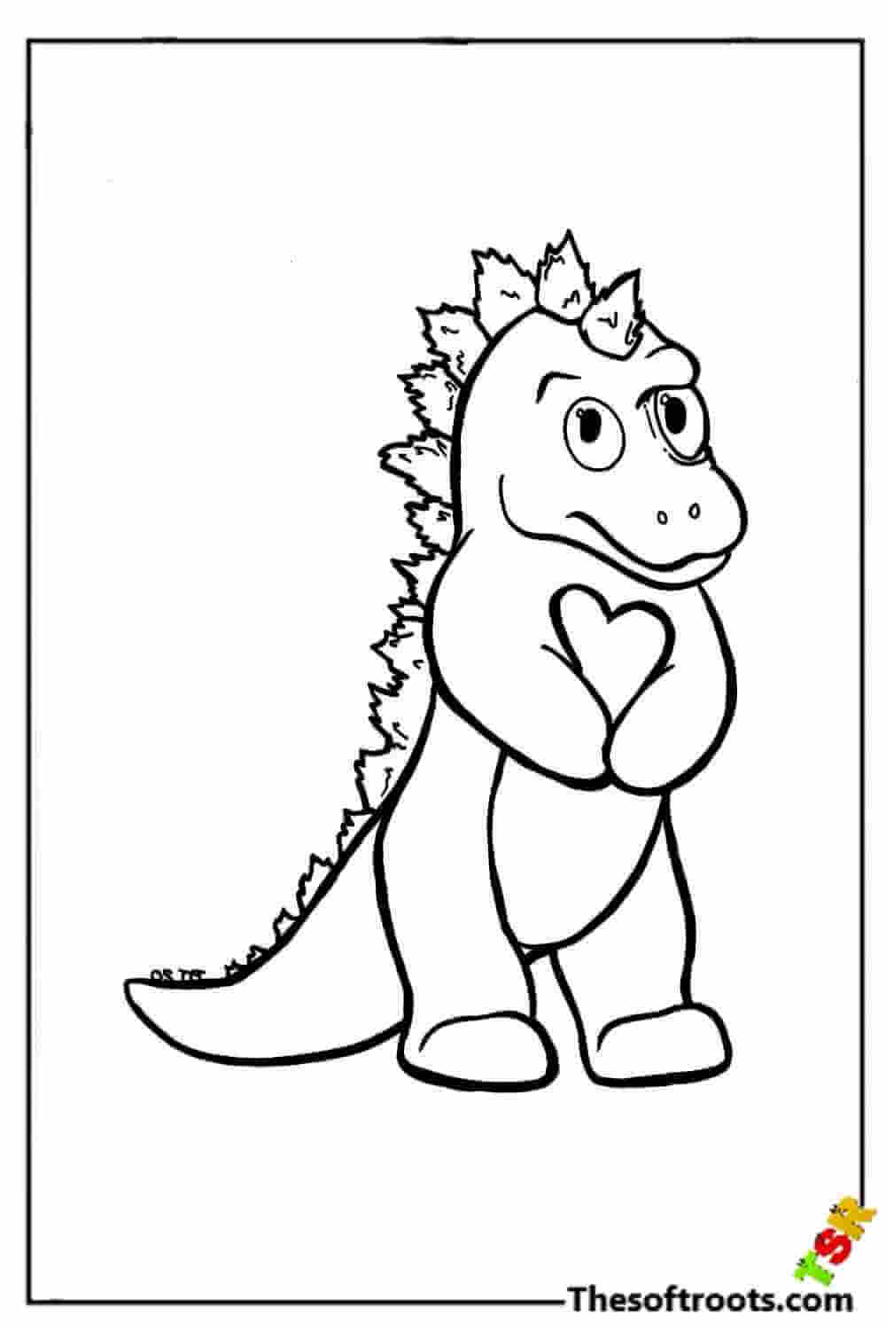 Little Godzilla coloring pages