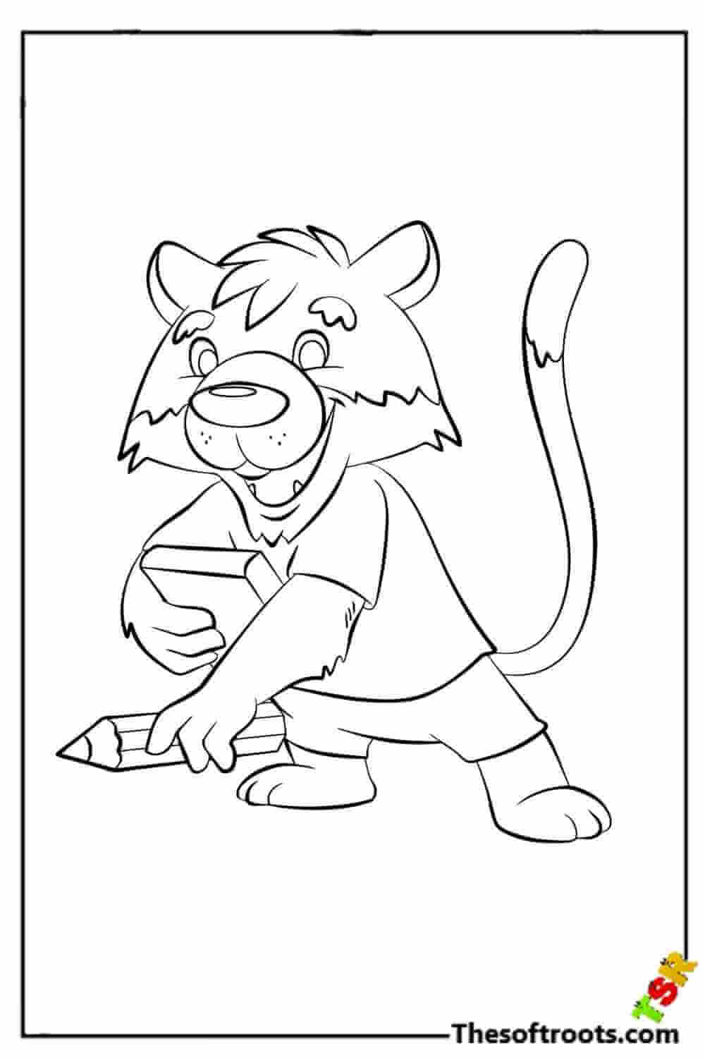 Snuggle puss tiger coloring pages