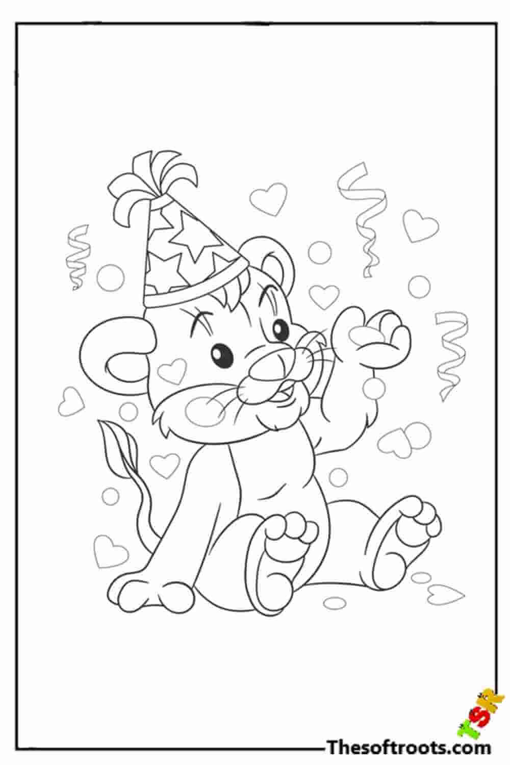 Year of tigers coloring pages