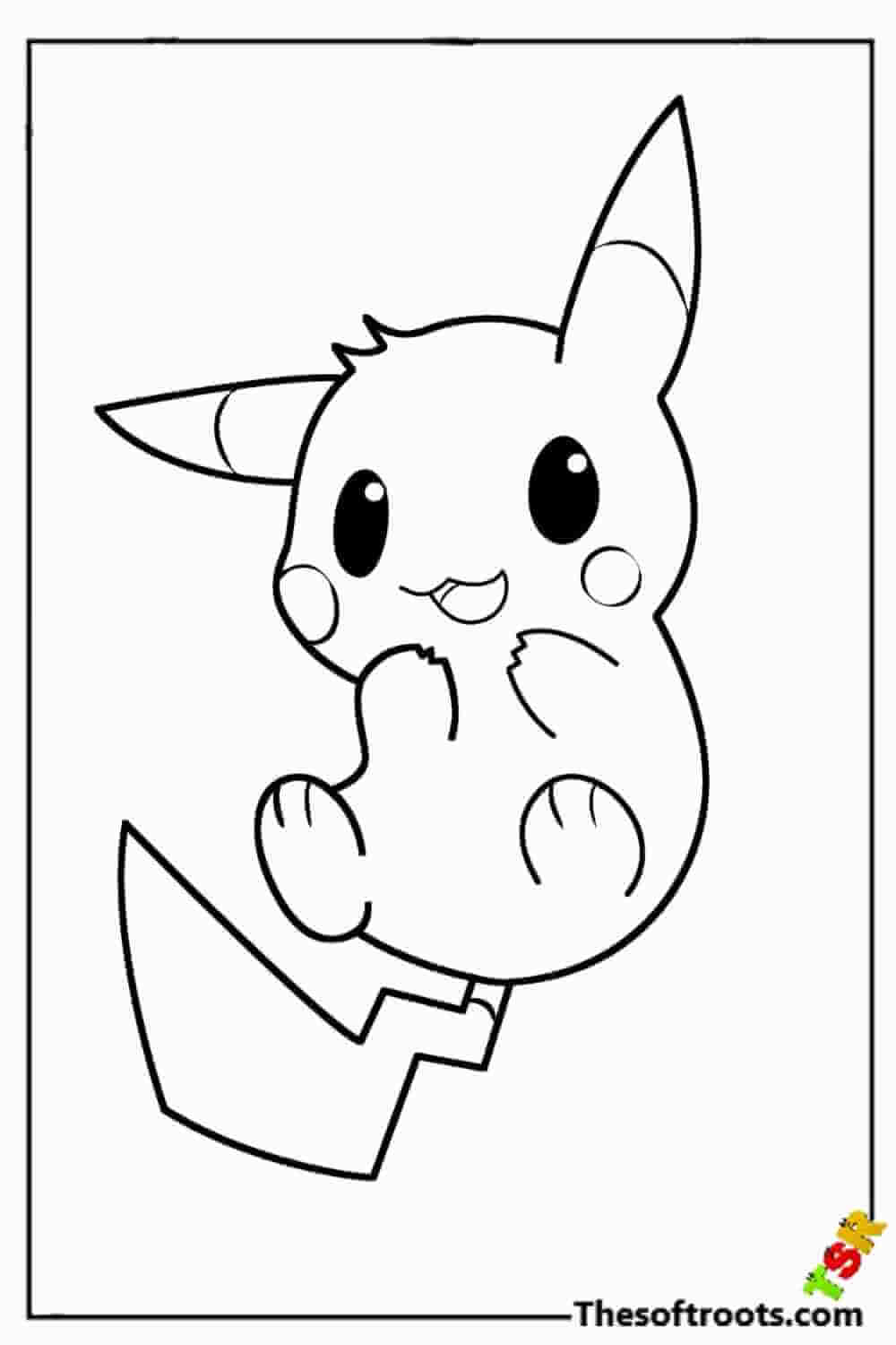 Baby Pikachu coloring pages