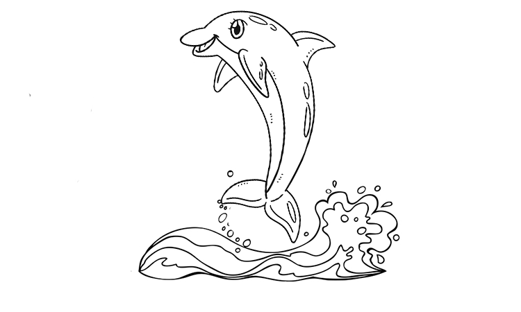 Dolphin Coloring Pages| Kids Coloring Pages
