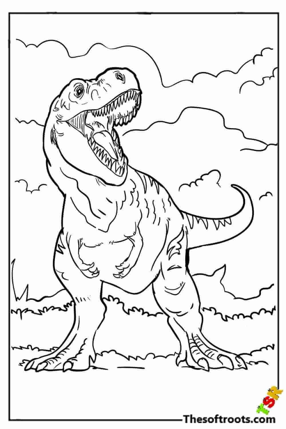 T-Rex Dinosaur coloring pages