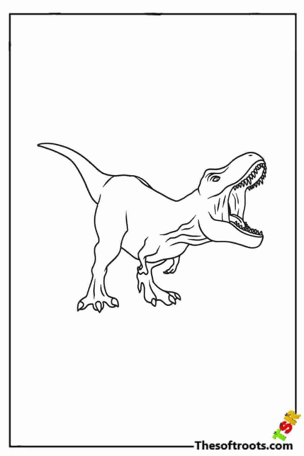 T-Rex Printable coloring pages