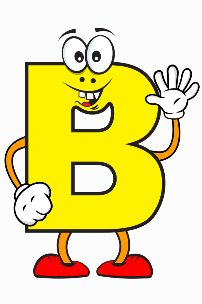 Cartoon Alphabet B