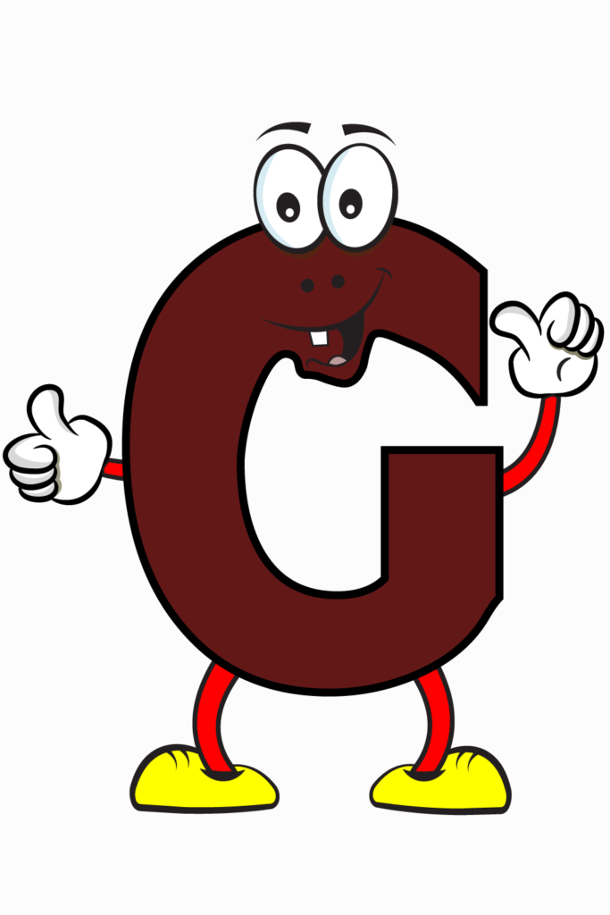 Cartoon Alphabet G