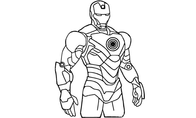 Free Iron Man coloring pages printerable