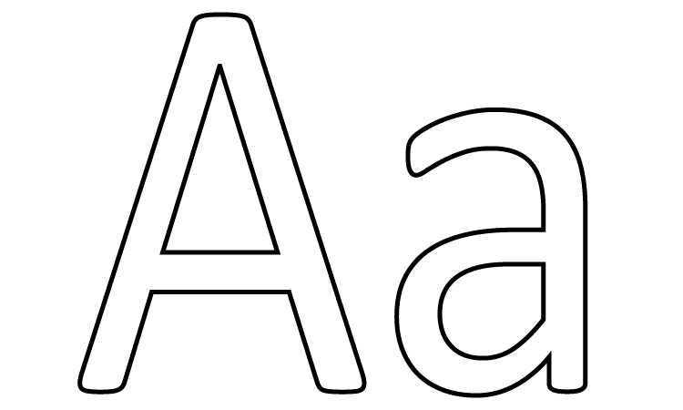 free printable letter a coloring pages
