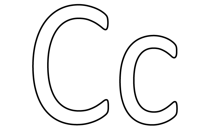 free printable letter c coloring pages