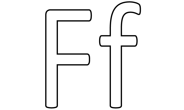 free printable letter f coloring pages
