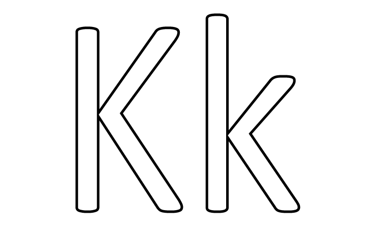 free printable letter k coloring pages