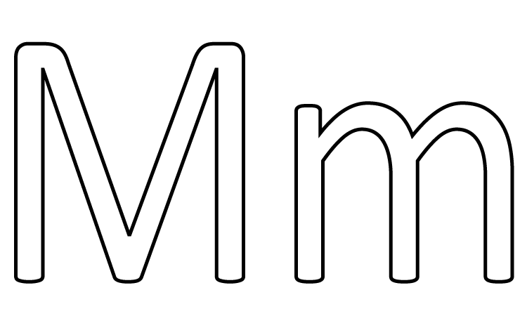 free printable letter m coloring pages