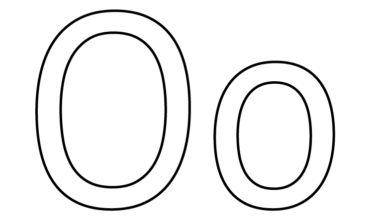 free printable letter o coloring pages