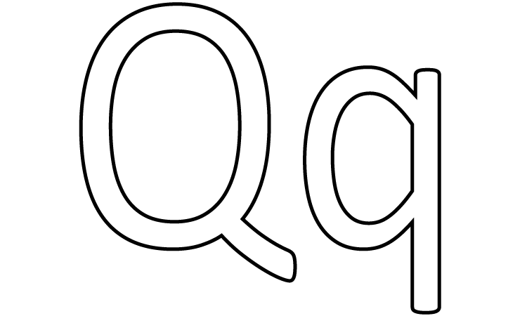 free printable letter q coloring pages