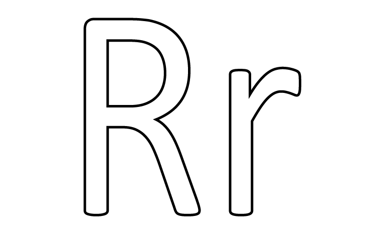 free printable letter r coloring pages