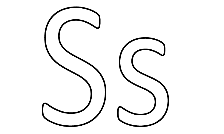 free printable letter s coloring pages