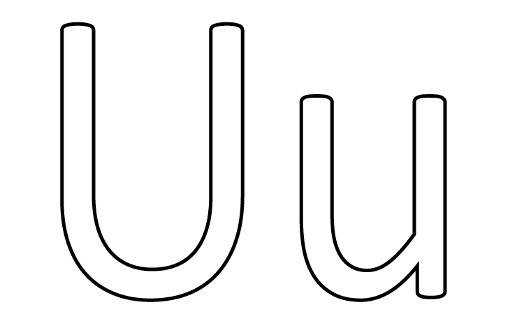 free printable letter u coloring pages