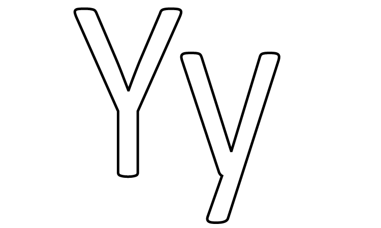 free printable letter y coloring pages