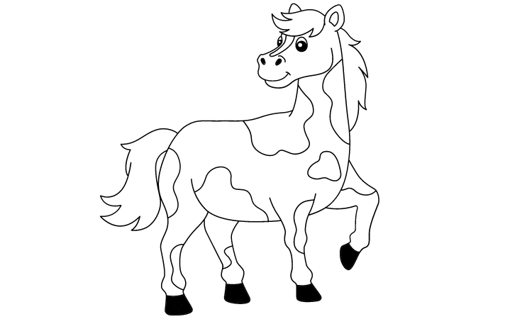  horse coloring pages print