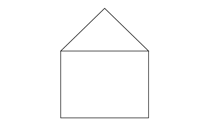 House Drawing Step 1