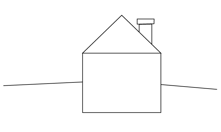 House Drawing Step 2