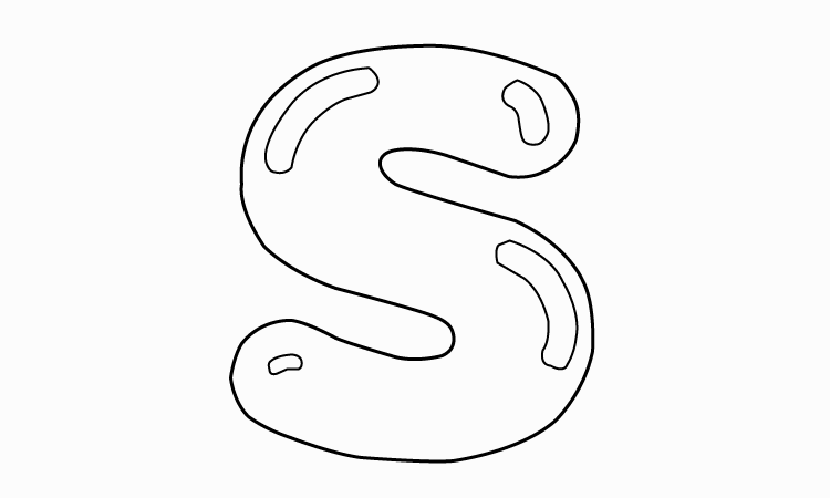 Bubble Letter S: Draw Your Own Bubble S In 5 Easy Steps