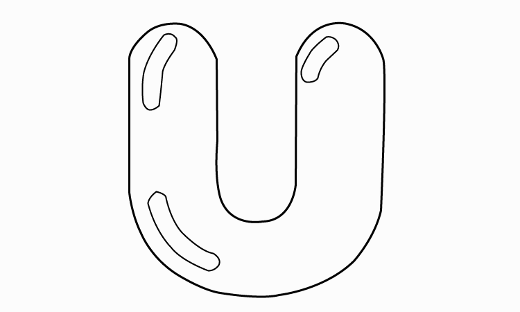 Bubble Letter U – How To Draw Your Own Bubble U