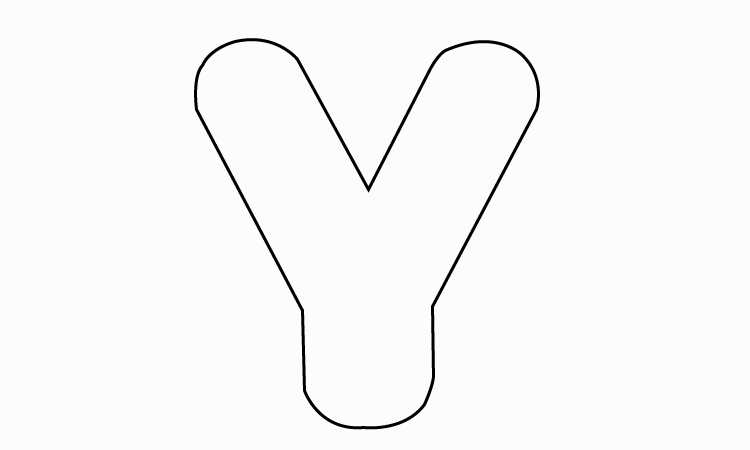 Bubble Letter Y