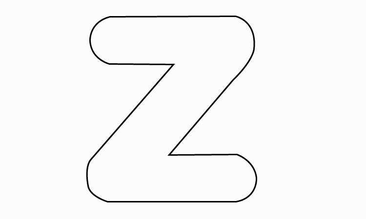 Bubble Letter Z